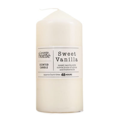 George Home Sweet Vanilla Pillar Candle 357g, UK version