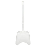 George Home white plastic toilet brush and holder, UK version