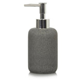 George Home charcoal sandstone effect soap dispenser 7.5x18.5 cm, imported from the UK