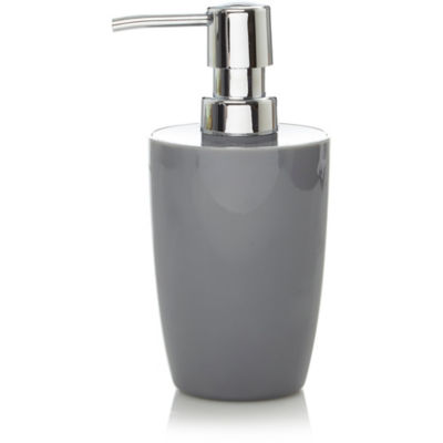 George Home charcoal soap dispenser 7.8x7.8x16.5cm, UK version