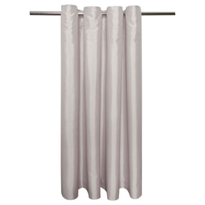 George Home silver faux silk curtains 168x182cm, UK version