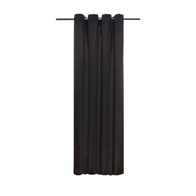 George Home charcoal faux silk curtains 90x90 inches - British product