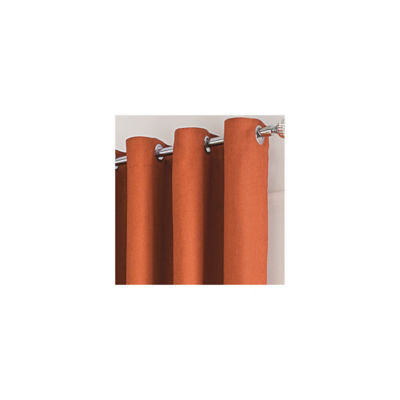 George Home orange textured weave eyelet curtains, imported from the UK