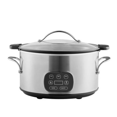 George Home stainless steel slow cooker 6L (British brand)