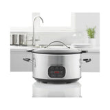 George Home stainless steel slow cooker 6L (British brand)