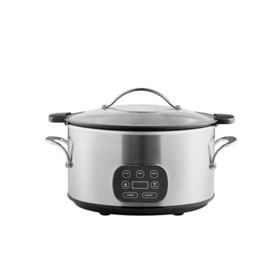 George Home stainless steel slow cooker 6L (British brand)