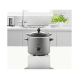 George Home grey compact slow cooker 1.8L, UK version