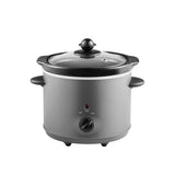 George Home grey compact slow cooker 1.8L, UK version