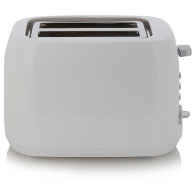 George Home white 2-slice toaster with long slots, UK version