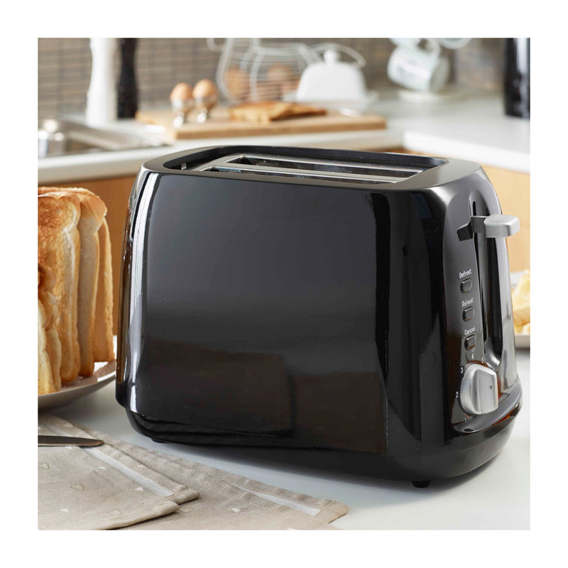George Home black 2 slice toaster, imported from the UK