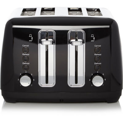 George Home black 4 slice toaster (British brand)