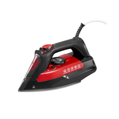 George Home red steam iron, UK version