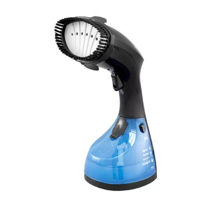 George Home blue garment steamer with 250ml tank and garment brush, UK version