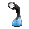 George Home blue garment steamer with 250ml tank and garment brush, UK version