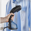 George Home blue garment steamer with 250ml tank and garment brush, UK version