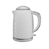 George Home White Diamond Effect Body Kettle 1.7L, UK version