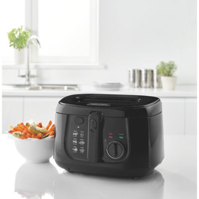 George Home black deep fryer 2.5L, UK version