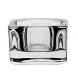 George Home square glass tealight holder for candles - British product