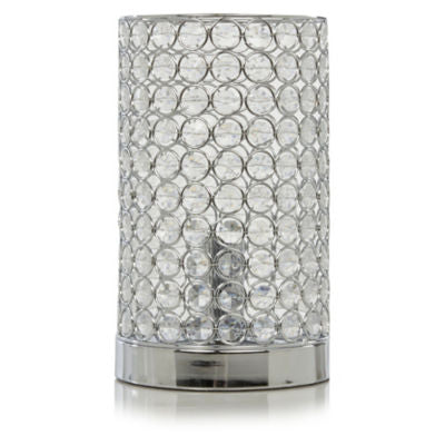 George Home acrylic crystal beaded cylinder lamp, UK version