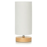 ASDA George Home White Wood Cylinder Lamp, 13.2 x 13.2 x 30cm- Buy online at McGrocer