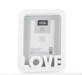 George white plastic photo frame 6x4 inch, UK version