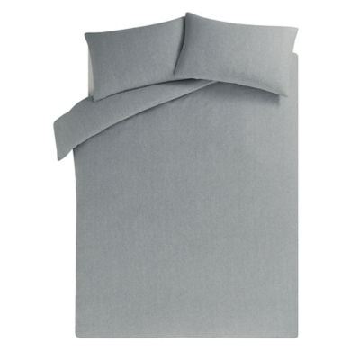 George Home grey jersey duvet set King size (British brand)