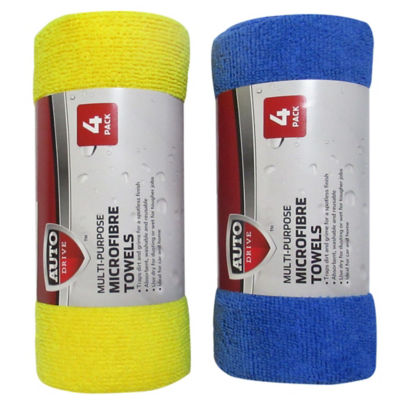 Auto Drive microfiber cloths 4 pack - British product
