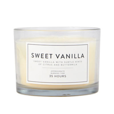 George Home sweet vanilla multiwick scented candle, UK version
