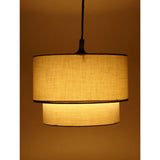George Home grey two-tier pendant light shade, UK version
