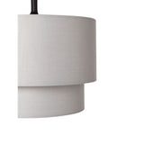 George Home grey two-tier pendant light shade, UK version