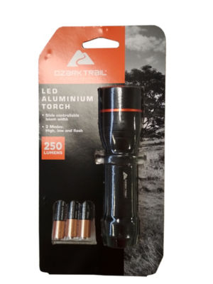 Ozark aluminium LED torch, imported from the UK