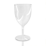 George Home clear plastic wine goblets - British product