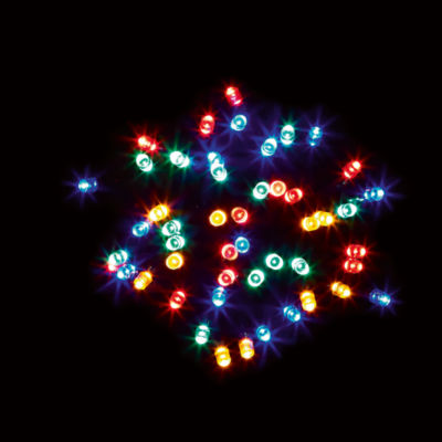 George Home multi-coloured solar string lights 50 LEDs - British product