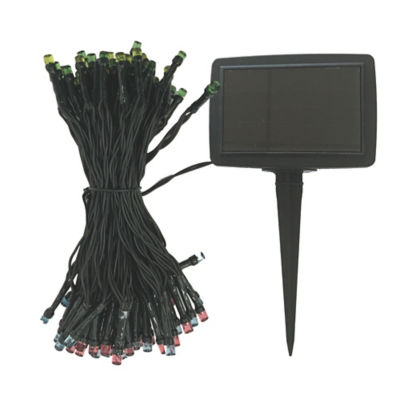 George Home solar-powered string lights 100 LEDs multi-coloured, UK version