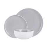 George Home dinner set grey two-tone 12-piece, UK version