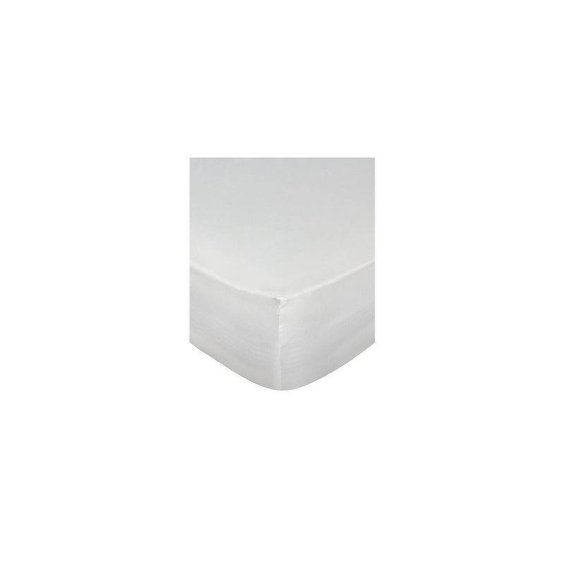 George Home White Percale Cotton Fitted Sheet King, UK version