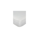 George Home White Percale Cotton Fitted Sheet King, UK version