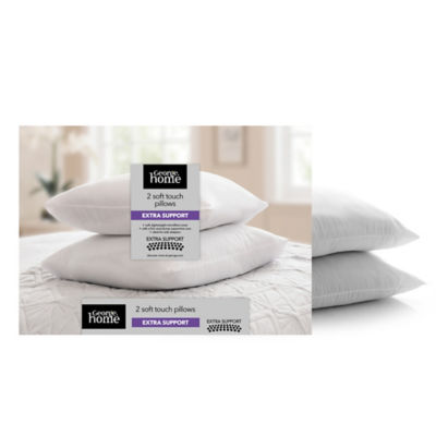 George Home Soft Touch Extra Support Pillow Pair, UK version