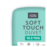 George Home 10.5 Tog soft touch microfibre double duvet 200x200cm, UK version