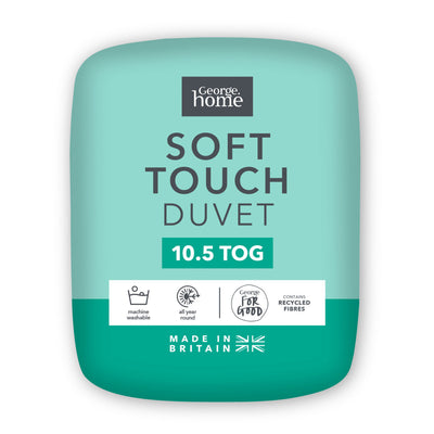 ASDA George Home Soft Touch Microfibre King Duvet 10.5 Tog- Buy online at McGrocer