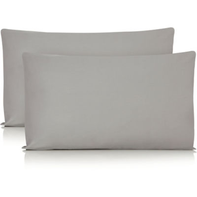 George Home grey sateen pillowcases Pair set, UK version