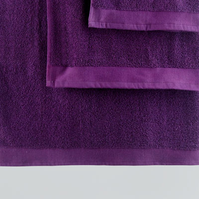 George Home small plum cotton hand towel - British product