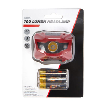 ASDA 100 Lumen Head Torch