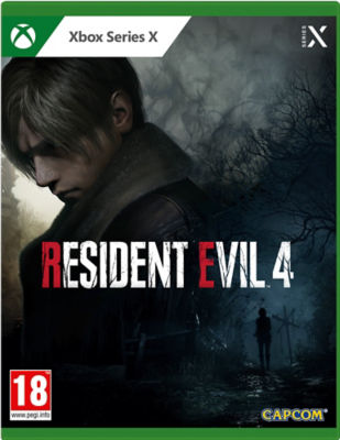 Xbox Series X Resident Evil 4 game cover (British brand)