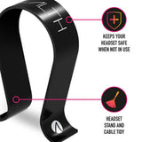 STEALTH black gaming headset stand unit (British brand)
