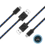 ASDA Gioteck PS4 Twin Play & Charge Cables 2x 3m Charging Cables- Buy online at McGrocer