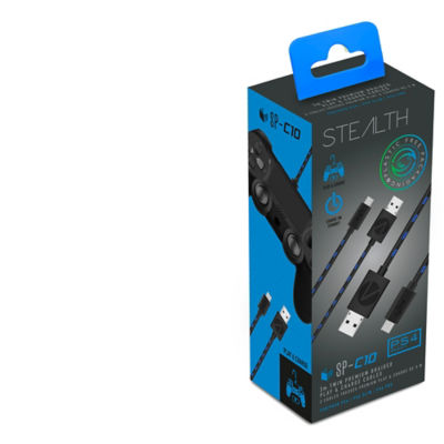 Gioteck PS4 Twin Play & Charge Cables 3m, UK version