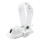 Stealth white charging station with headset stand for Xbox One, imported from the UK