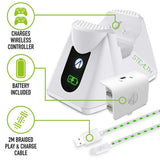 Stealth white charging station with headset stand for Xbox One, imported from the UK