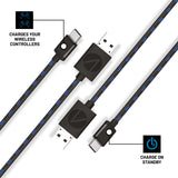 STEALTH twin Play & Charge cables for PS5, 3M length (British brand)